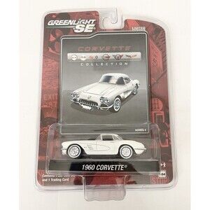 NEW 1960 CORVERTTE Collection White Vintage Die Cast Car 1:64 Greenlight SE